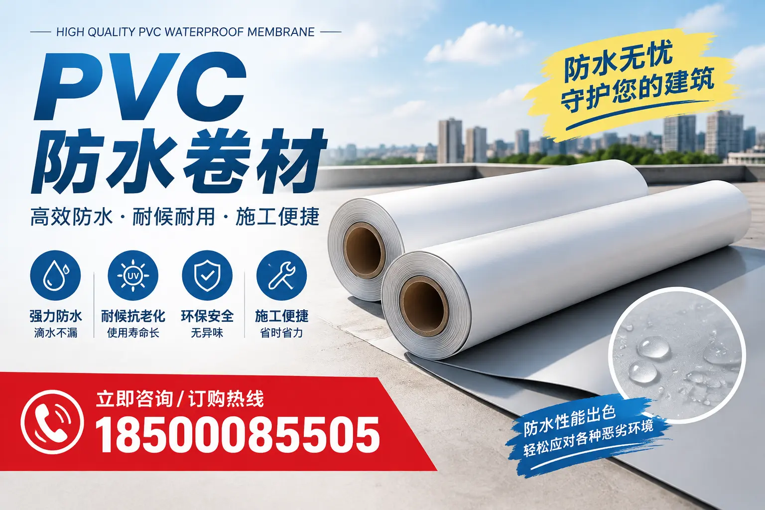 如何正确储存PVC防水卷材？泸州用户的实用建议